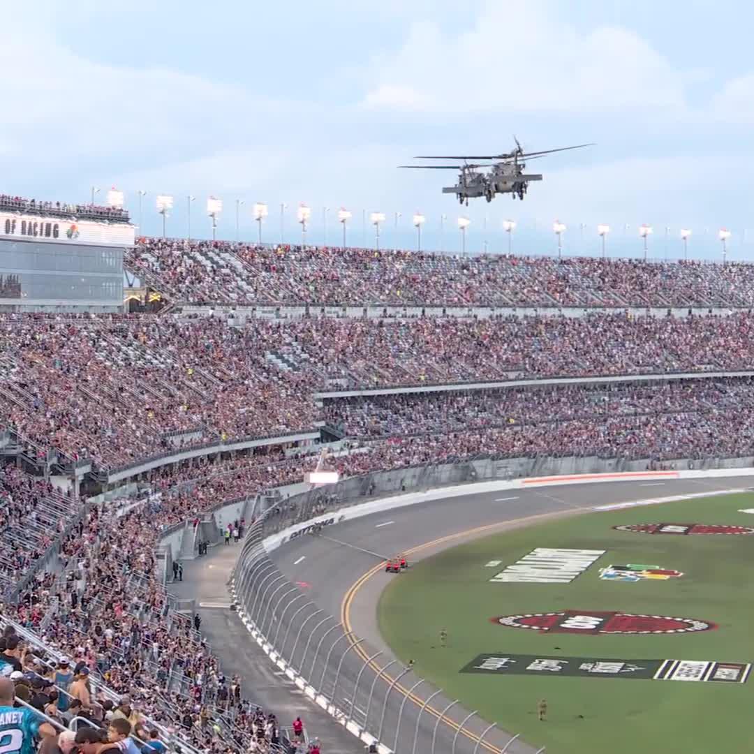 You never know what you may see at the race track.