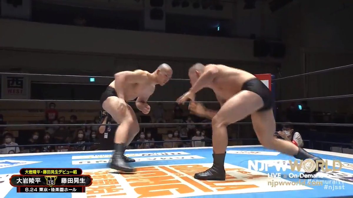 おはようございます! 今日は8月24日 大岩陵平&藤田晃生のデビュー記念日です🎉 #njpw