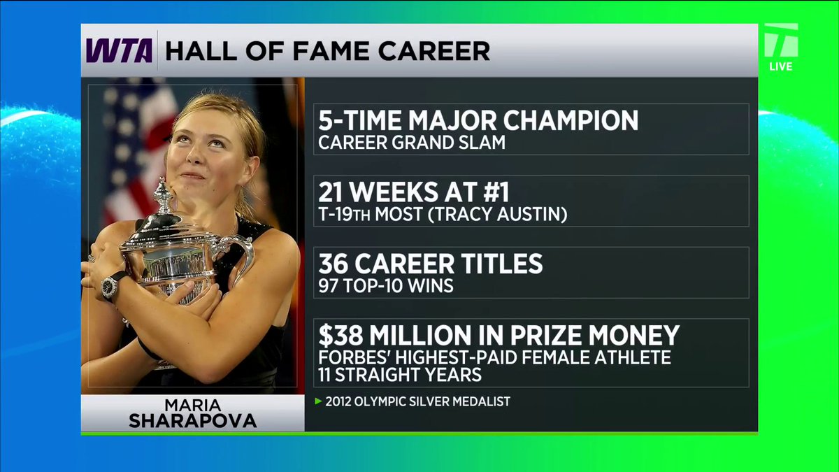 Still awestruck by Serena Williams introducing Maria Sharapova at the International Tennis Hall of Fame induction ceremony 🤯 We’re reflecting on Maria’s iconic career ✨👇 #TCLive