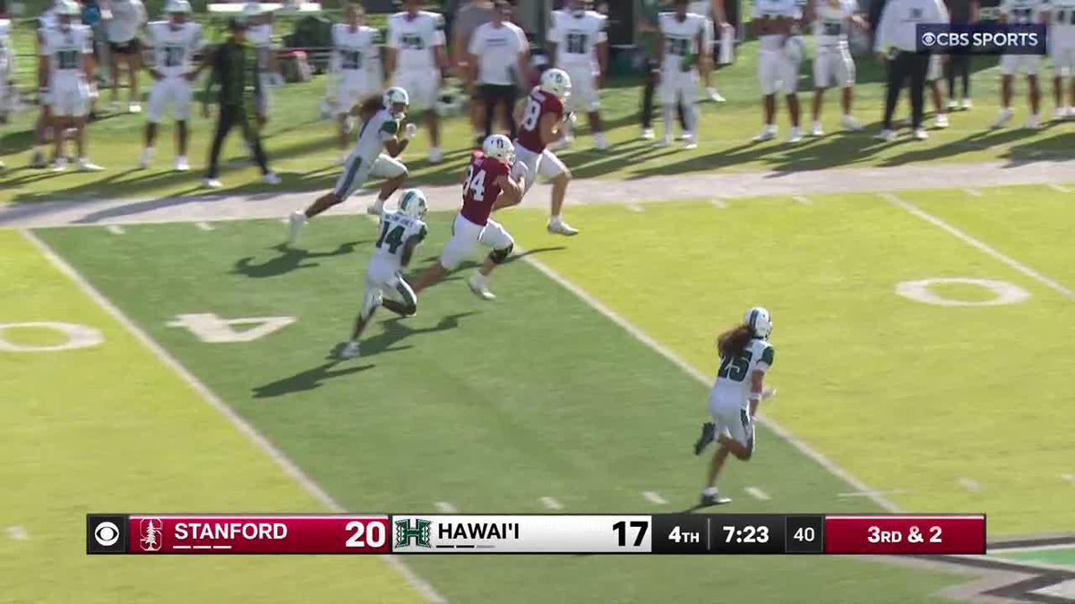 CHICO HOLT WITH THE HUGE GAIN FOR Stanford Football!