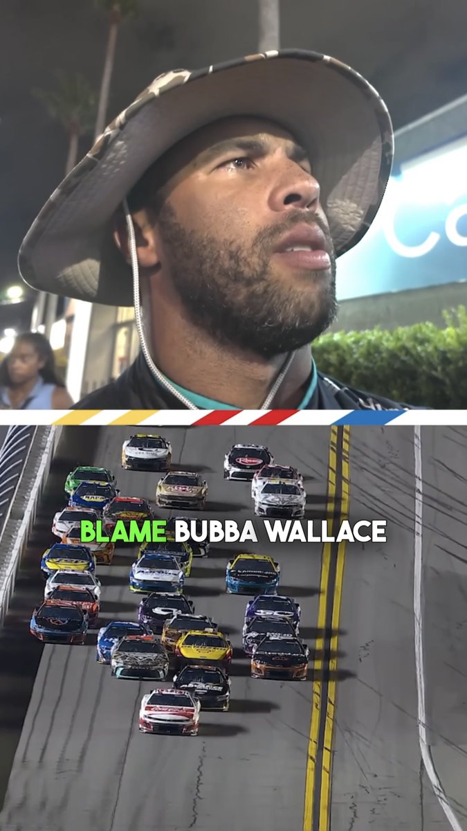 “I think I looked and it was Blame Bubba Wallace National Day today. So, I’ll take the blame for it.”