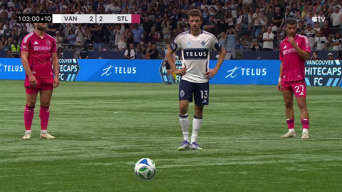 Müller Mania Baby. 🔥 #TM13 opens his ‘Caps account with a scorcher! #VWFC | #VANvSTL