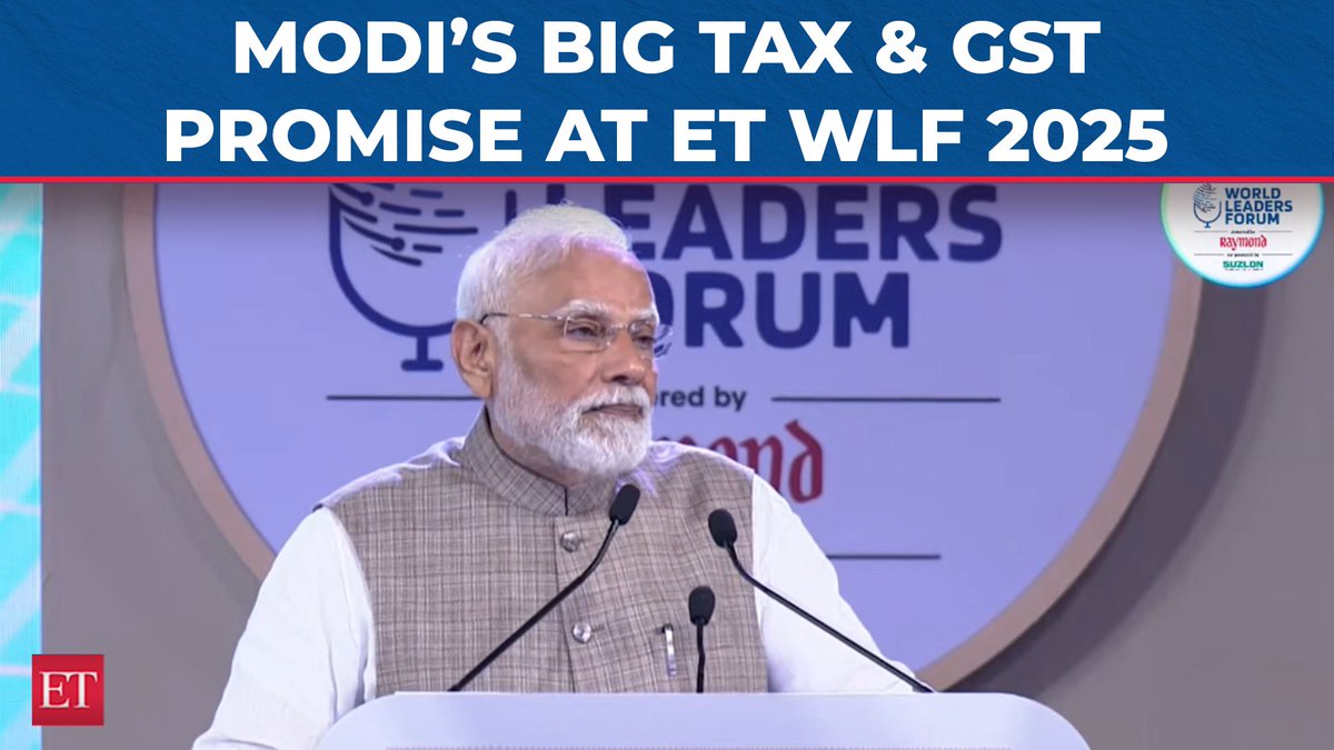 #ETWLF 2025 🪔🇮🇳 By #Diwali, #GST will be simpler, new #tax era for India: PM #Modi ✨💰 #ETWorldLeadersForum #ETWLF2025 #ETWorldLeadersForum2025