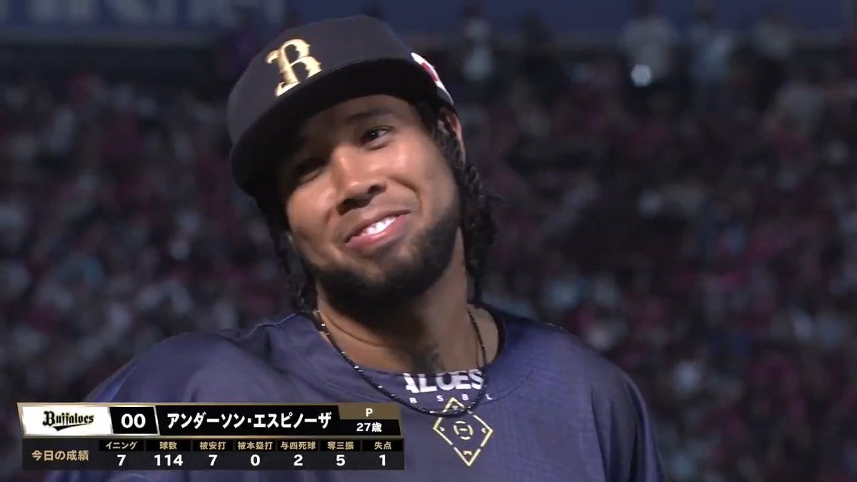 ／ 8/24 ヒーローインタビュー⚾️ ＼ オリックス エスピノーザ 投手✨
