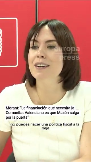 Diana Morant: "El modelo de financiación que necesita la Comunidad Valenciana es que salga Mazón por la puerta y que entre una socialista a gobernar"