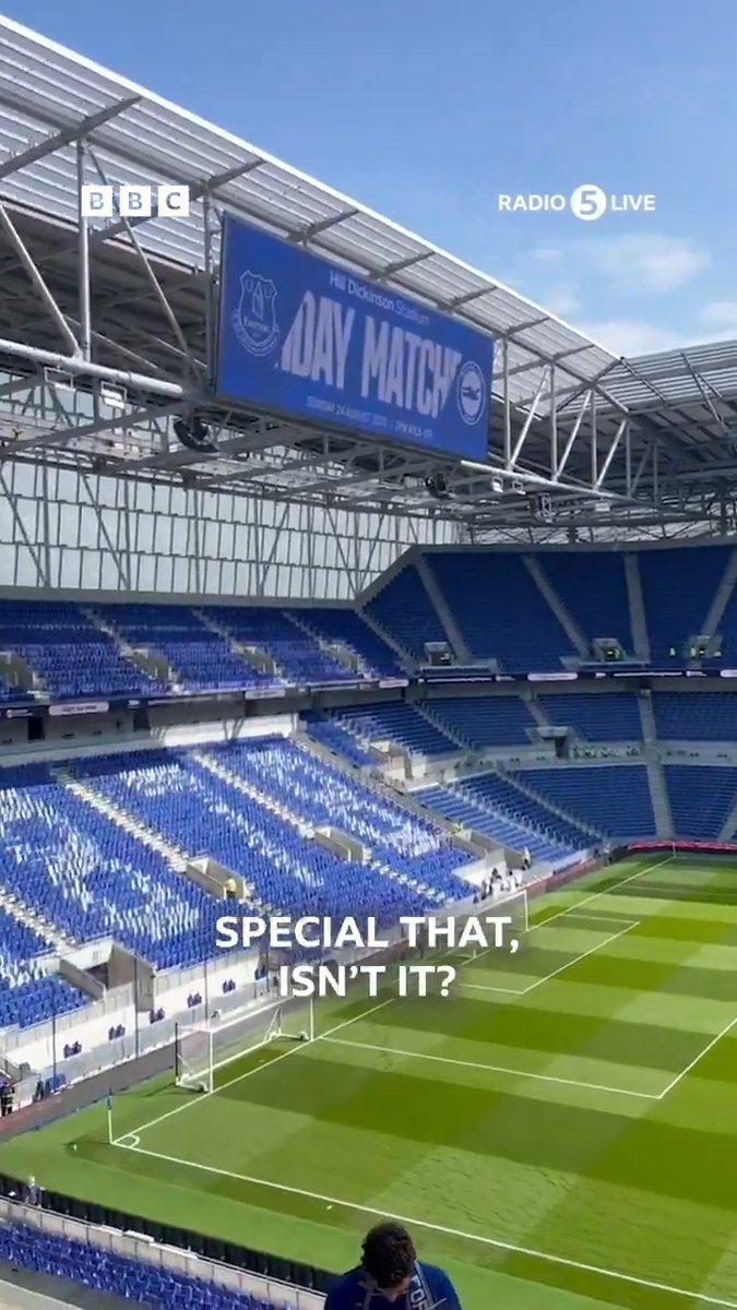 Everton have a shiny new home and start competitive life at the Hill Dickinson Stadium this afternoon against Brighton in the Premier League 🏟️📻 We're live all afternoon from #EFC's new stadium, come and join us on BBC Sounds 📲 #BBCFootball #EVEBHA