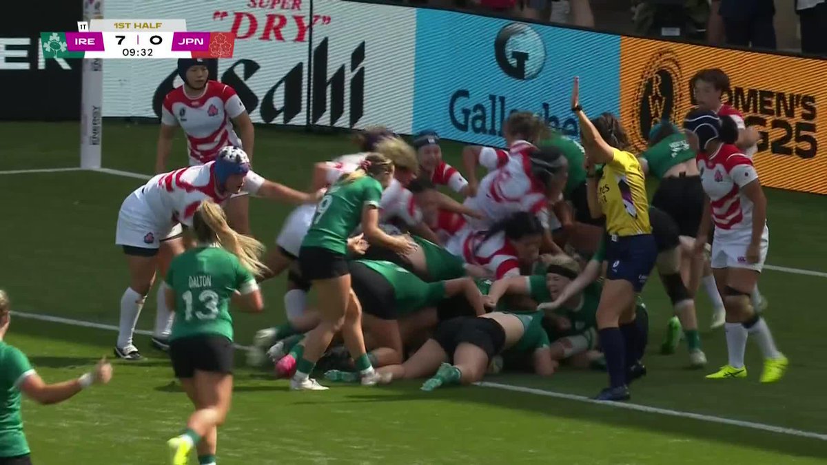Many hands make light work 🤝 Ireland with a quality display of teamwork to score their second try ☘️ Stream every Rugby World Cup match on Paramount+ 🏉