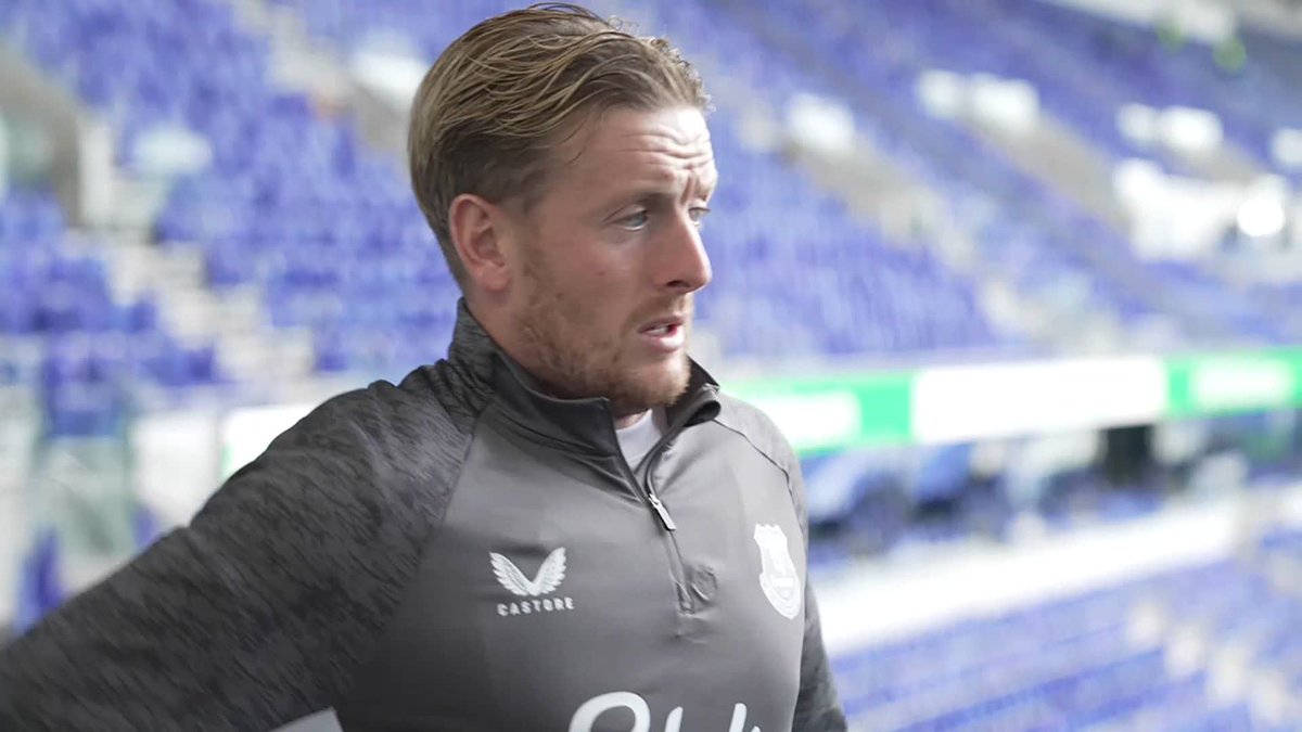 "We want to make Everton daunting, and this is what we've come up with... it's going to be special!" 🔵 Jordan Pickford can't wait to get going at the Toffees' new Hill Dickinson Stadium 🏟️