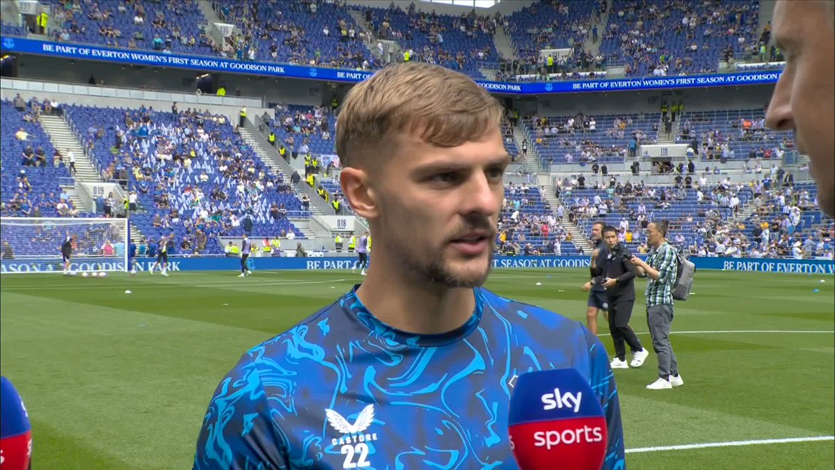 "It'd be nice to get up and running!" ⚽️ Kiernan Dewsbury-Hall is looking forward to facing Brighton at Everton's new stadium 🏃♂️