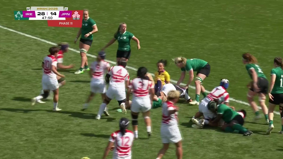 The referee gets caught in the action 🫣 Stream every Rugby World Cup match on Paramount+ 🏉