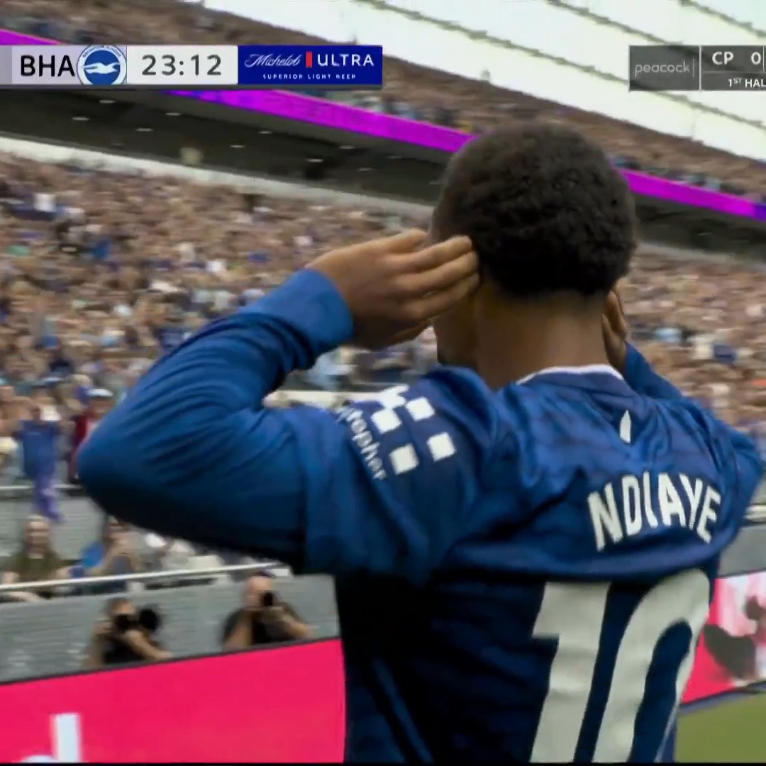 AN EVERTON ERUPTION! ILIMAN NDIAYE SCORES THE FIRST GOAL AT HILL DICKINSON STADIUM.
