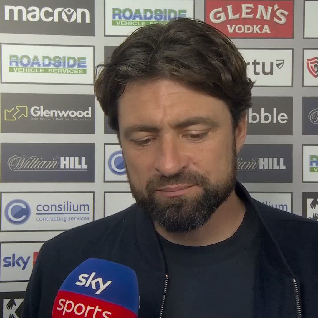 🔵 "Perspective important" 🏃♂️ Only concerning himself with messages to players 😳 Hamza Igamane REFUSING to play Russell Martin's post-match interview in full after Rangers' third successive Premiership draw this afternoon at St Mirren ⤵️