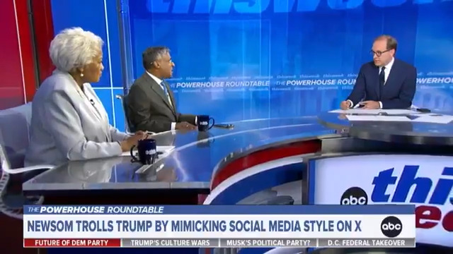 On This Week, Ramesh Ponnuru “There is an element of this of with Trump setting a trap for Democrats, but Democrats are walking into the trap. When Democrats argue actually statistically crime is a little bit down since 2023 and they don’t acknowledge crime is intolerably high.” Jonathan Karl walked in: “But Trump draws them in by saying things that just aren’t true. Trump is not telling the truth about the crime stats.”... Rachael Bade: “I used to live here. I moved because my house got robbed, my car got stolen.”