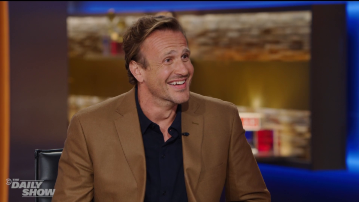 Jason Segel on how his full-frontal scene in "Forgetting Sarah Marshall" got Harrison Ford to sign on for "Shrinking"