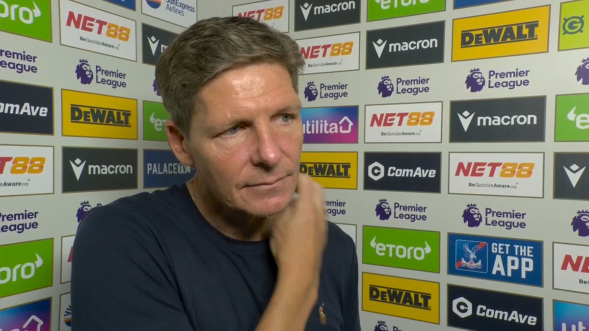 "We can't afford to lose starters!" 😬 Oliver Glasner stresses the importance of quality over quantity with a week left in the transfer window, following the departure of Ebere Eze...