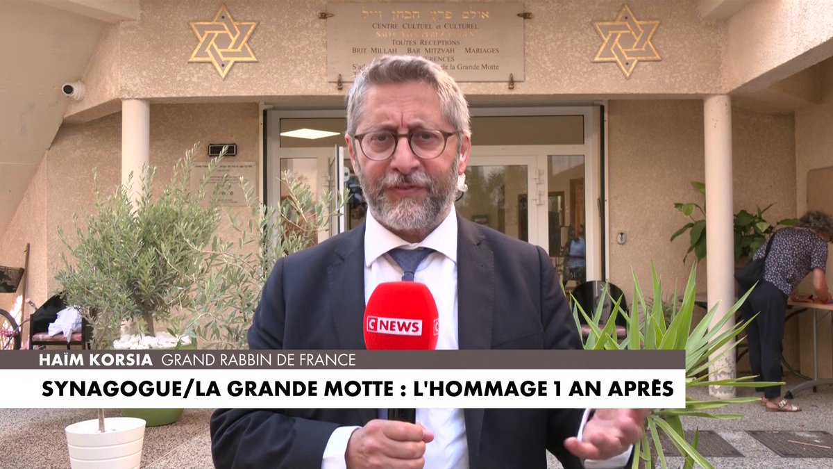 Haïm Korsia, grand rabbin de France, revient sur la montée de l'antisémitisme en France un an après l'attaque de la synagogue de La Grande Motte : «Il est impératif que la lutte contre l'antisémitisme soit une grande cause nationale», dans #PunchlineÉté