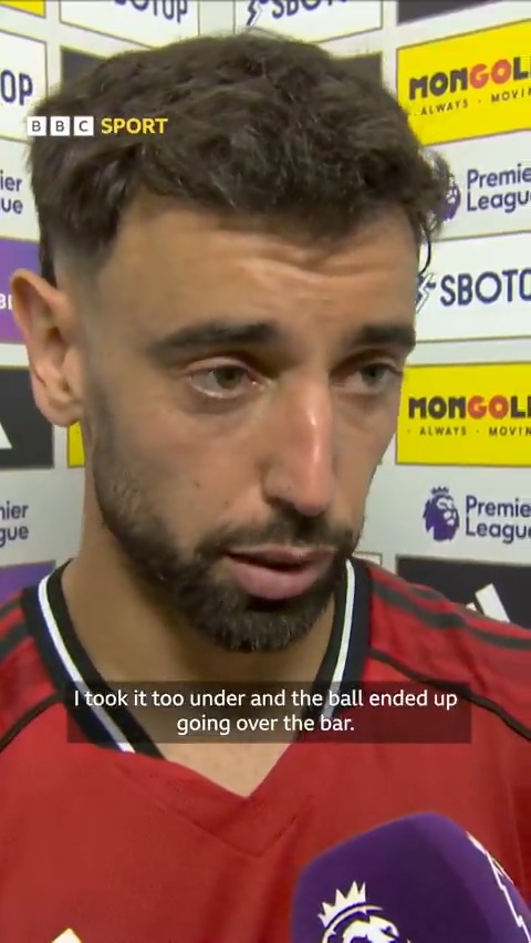 Bruno Fernandes explains what went wrong with his penalty kick ❌⚽️