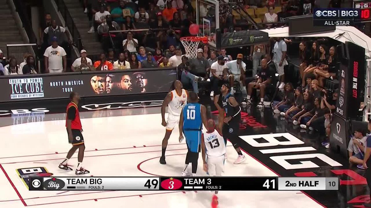 Corey Brewer called GAME. Team Big takes down Team 3 in the BIG3 All-Star Game 🙌