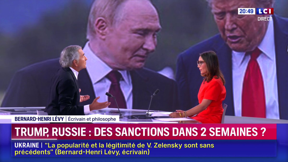 🗣️ "L'erreur de base est de penser que cette guerre d'agression de la Russie contre l'Ukraine est un conflit localisé qui n'aurait pas d'effet sur le reste du monde" selon Bernard-Henri Lévy ▶️ ✦ Margot Haddad ✦
