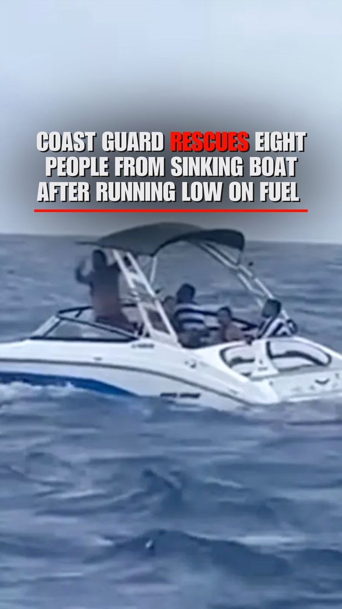The U.S. Coast Guard rescued eight people after their boat ran low on fuel in rough seas off the coast of southern Florida. All passengers made it safely back to shore with no reported injuries.