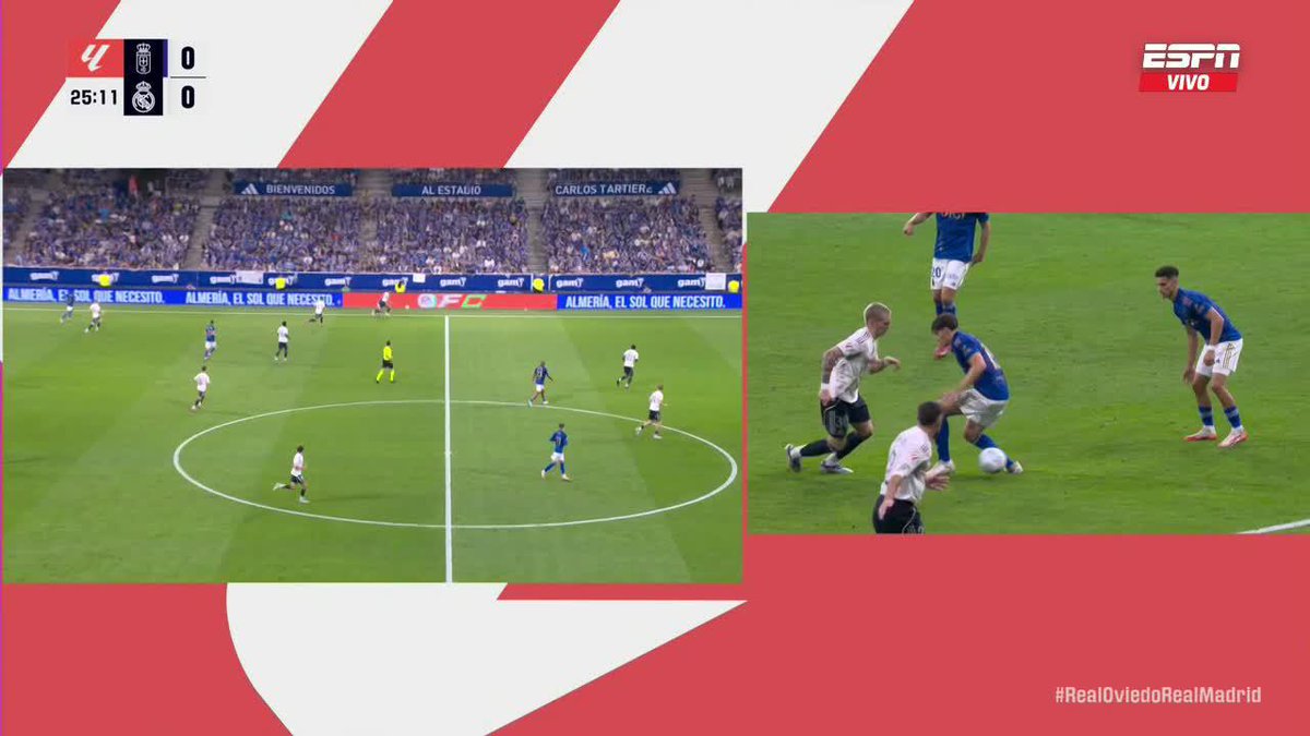 ¡ENCENDIDO! Franco Mastantuono tiró un CAÑO en la puerta del área... 📺 Mirá #LaLiga por #DisneyPlus Plan Premium
