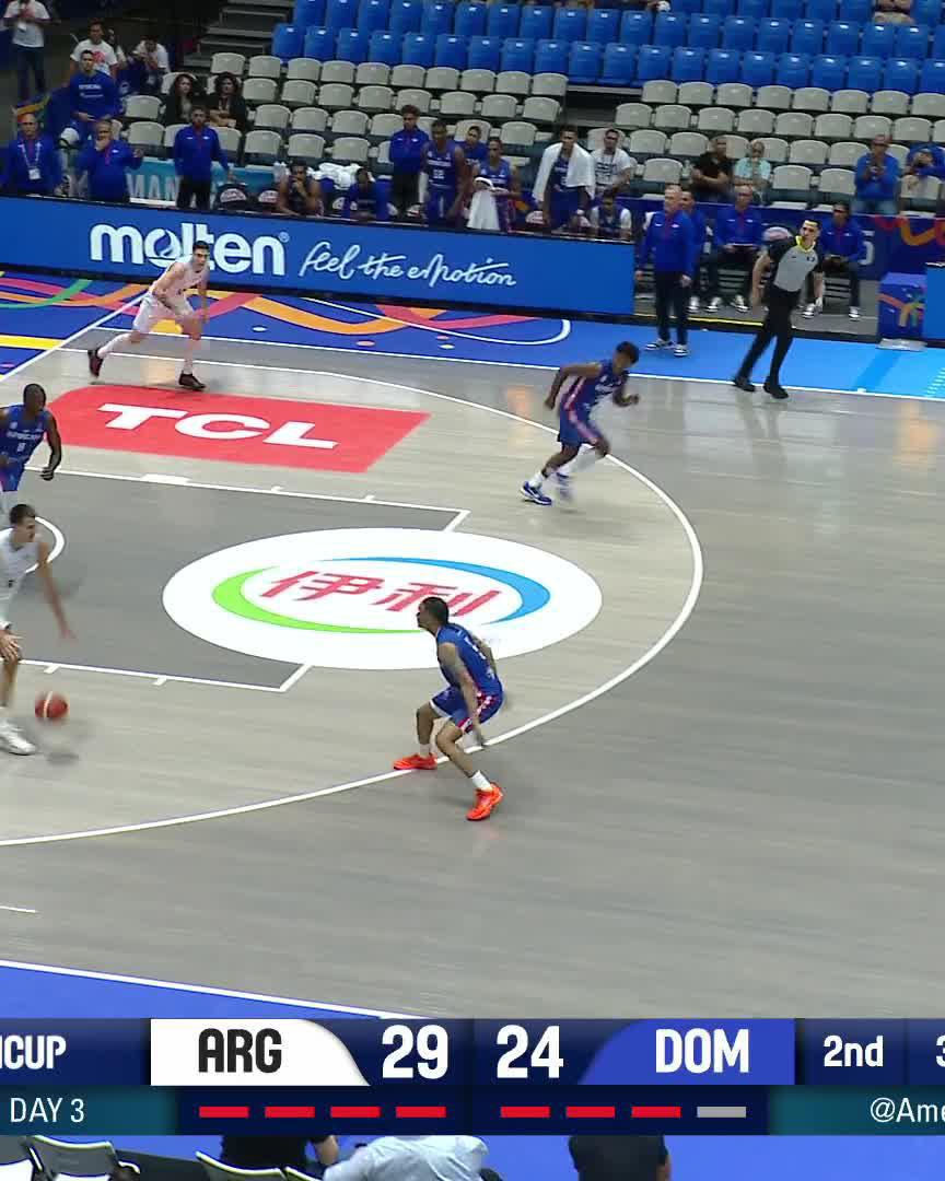 Francisco Caffaro se adueñó del aro, 4 DUNKS 😤💪 #AmeriCup