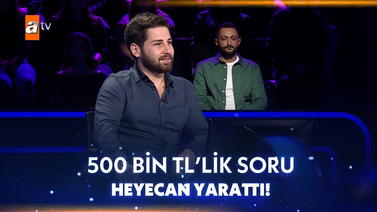 Kim Milyoner Olmak İster’de 500.000 TL’lik soru açıldı.