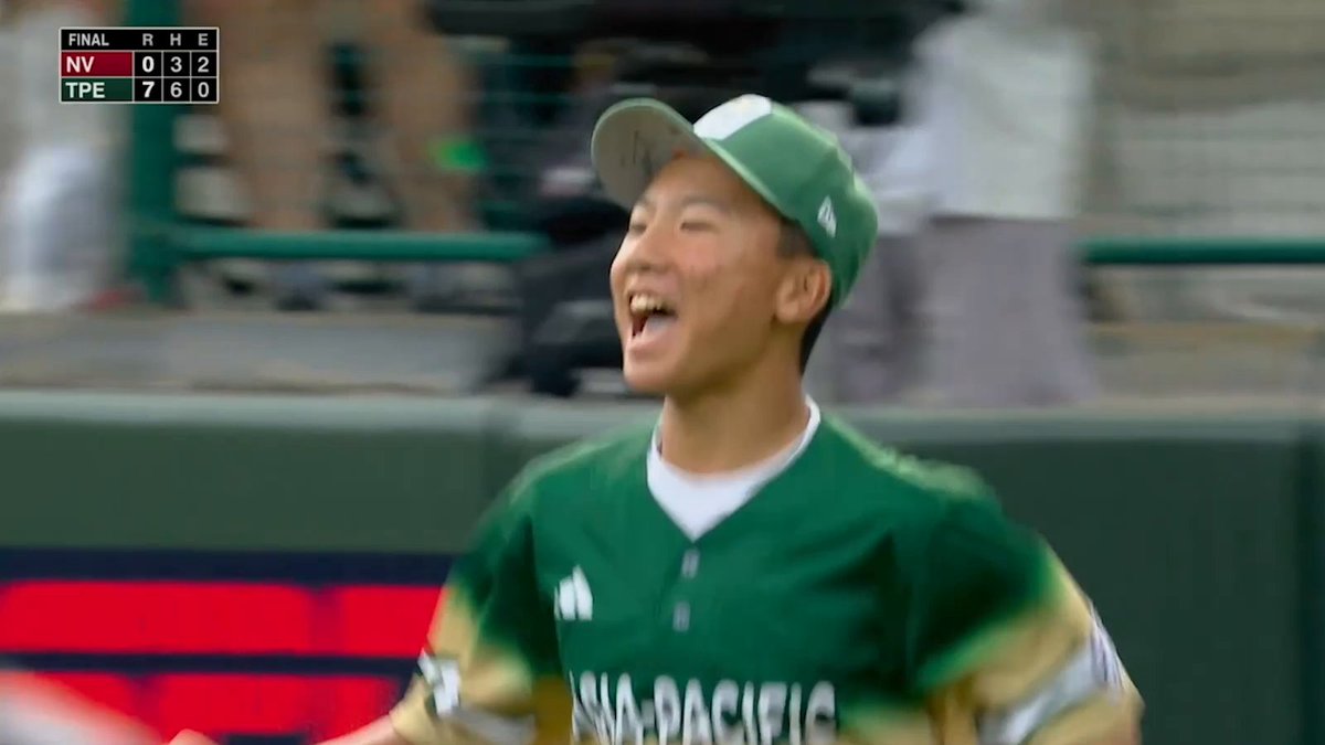 CHINESE TAIPEI WINS THE LLWS CHAMPIONSHIP 🏆 It's their first World Series title since 1996 👏
