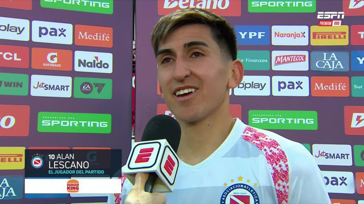 "ES TERRIBLE LO BUENO QUE ES." El elogio de Alan Lescano para Hernán López Muñoz luego de la goleada 4-1 de Argentinos a Racing en el #TorneoClausura. 📺 ESPN Premium | Suscribite al Pack Fútbol en