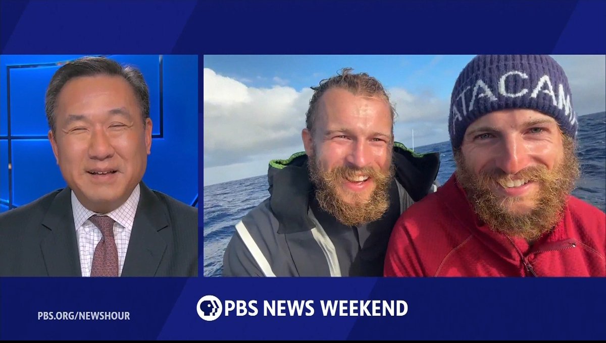 It's a story of three brothers, a boat and thousands of miles of ocean. The Maclean brothers from Scotland are in the final stretch of their attempt to row nonstop across the Pacific from Peru to Australia. The goal is more than just a world record – they’re raising money for clean water projects in East Africa. John Yang spoke with Lachlan, Ewan and Jamie when they were about 500 miles from Australia.