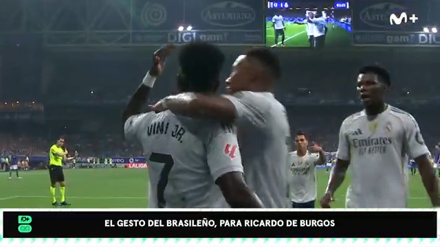 👀 El gesto de Vinicius era para el árbitro. #DeportePlus