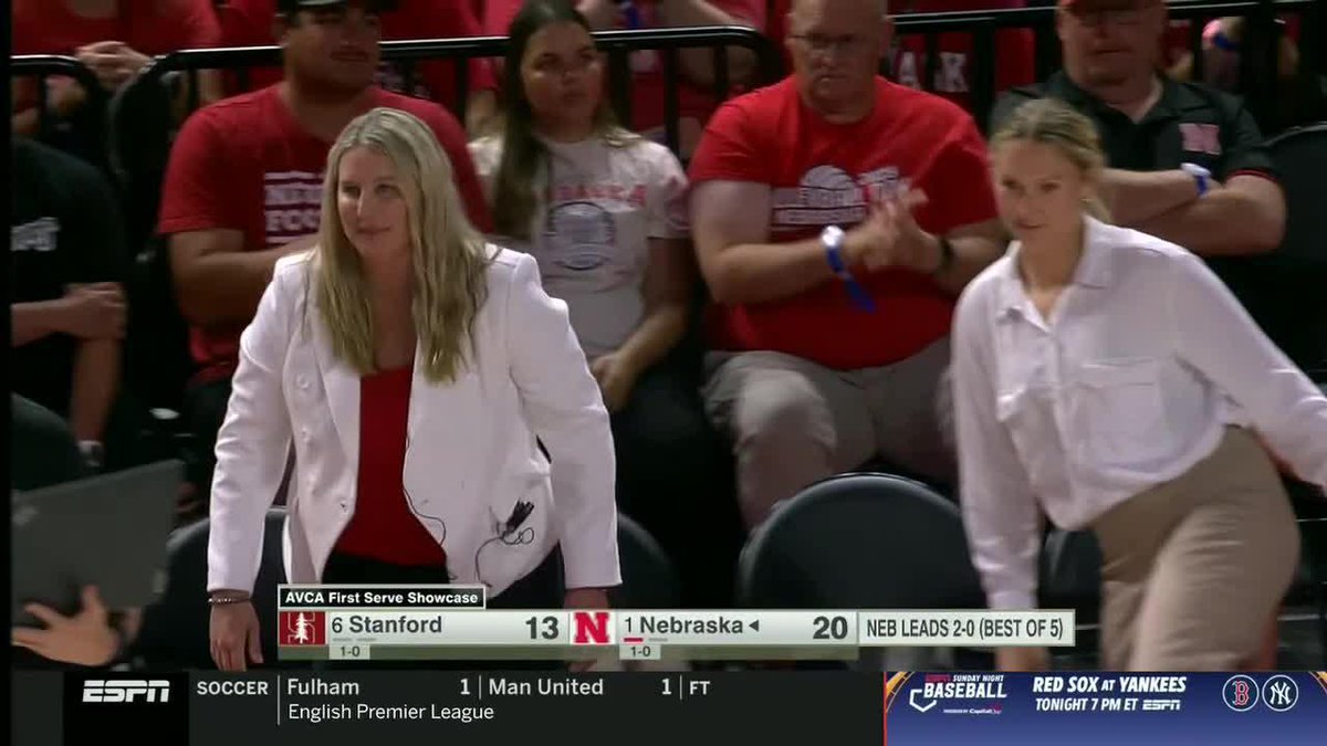 BEKS JUST CLEARED THE BENCH 🚨🗣️ MATCH POINT, HUSKERS!