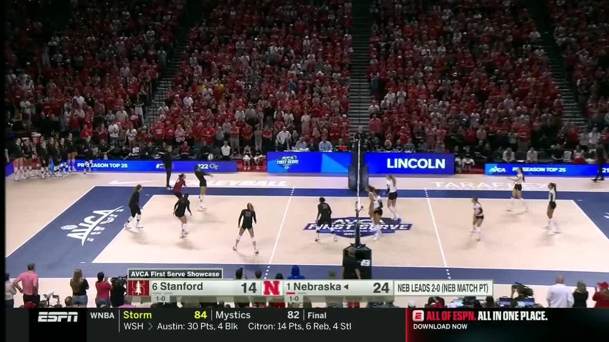 That'll do, Allie Sczech 🙂↕️ Huskers win! #GBR