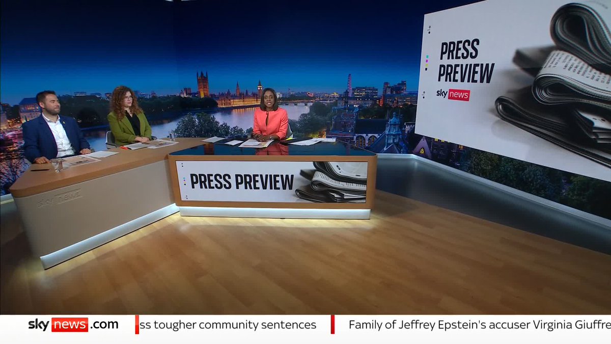 What's on Monday's front pages? 🗞️ @SkyGillian is joined by president of the Board of Deputies of British Jews Phil Rosenberg and Politico journalist Bethany Dawson. #PressPreview ➡️ 📺 Sky 501, Virgin 602, Freeview 233 and YouTube