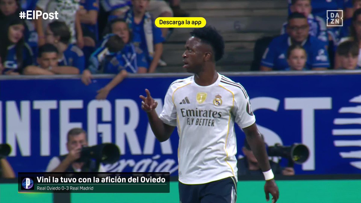 Vini y el gesto de "A SEGUNDA" en el Tartiere 😮 #LALIGAenDAZN ⚽