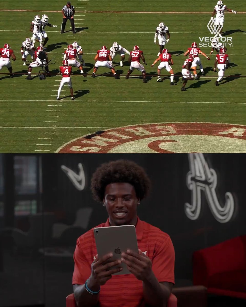 Germie Bernard highlights how being prepared set him up for the moment. #RollTide | Vector Security