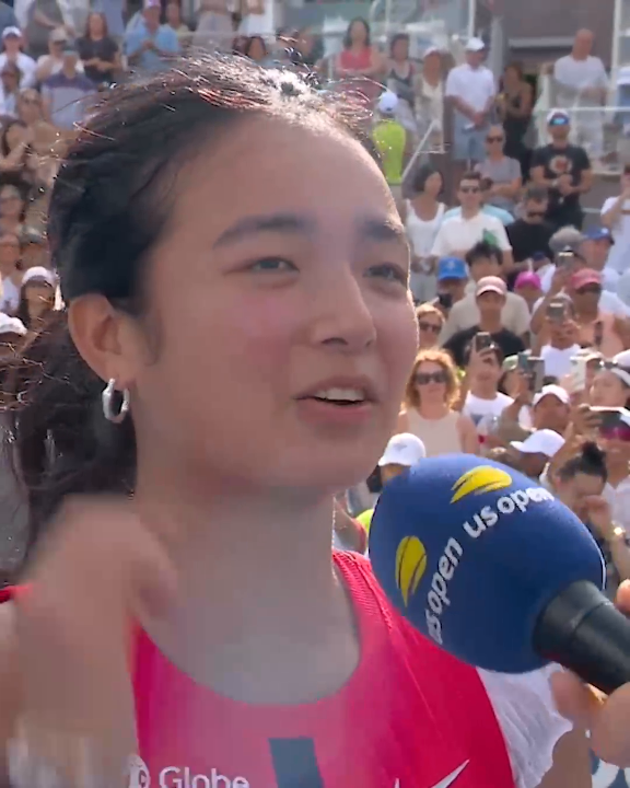"I don’t have a home tournament, so to be able to have this community here at the US Open ... I’m so grateful." Alexandra Eala spoke about her Filipino community after making history in her US Open debut ❤️