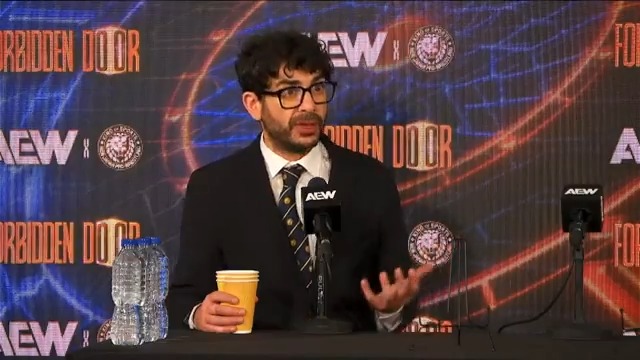 AEW President and CEO Tony Khan made several announcements during the #ForbiddenDoor Scrum: The Continental Classic is coming to the UK when AEW returns in December, and Maxwell Jacob Friedman™️'s conduct has caused a change in how Casino Gauntlet Contracts can be enacted!