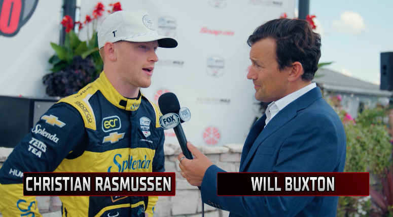 “I think it’s the start of something great.” Christian Rasmussen takes a “Victory Lap” with Will Buxton after his first career INDYCAR win.