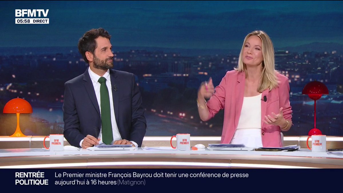 BFMTV fait sa rentrée! Découvrez BFM Première, votre nouveau rendez-vous matinal, avec Dominique Tenza et Perrine Storme