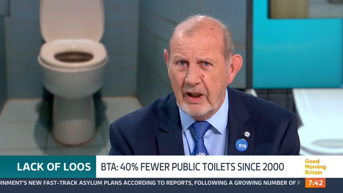 There are now almost half as many public toilets as there were 25 years ago. That's according to the Managing Director of the British Toilet Association, Raymond Martin, who says Britain is facing a “national crisis of convenience”.