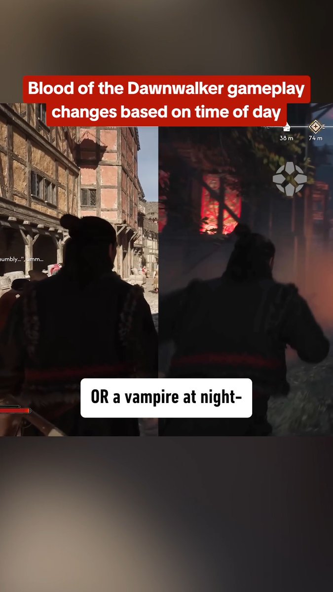 Day and Night gameplay differences in The Blood of the Dawnwalker Sc: IGN