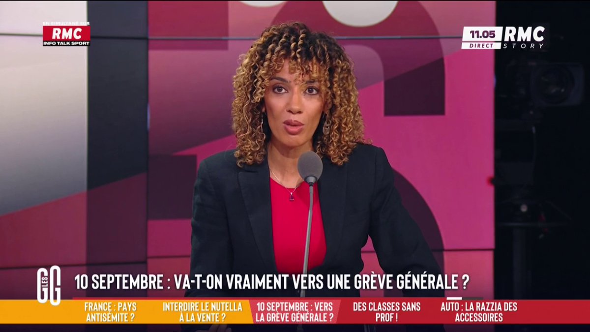 ❌ 10 septembre : va-t-on vraiment vers une grève générale ? 🗣️ Fatima Aït Bounoua : "Plus Bayrou parle, plus j'ai envie de la faire et plus Mélenchon parle, moins j'ai envie de la faire ! Les politiques, taisez-vous ! Qu'est-ce que vous ne comprenez pas dans "mouvement citoyen" #GGRMC