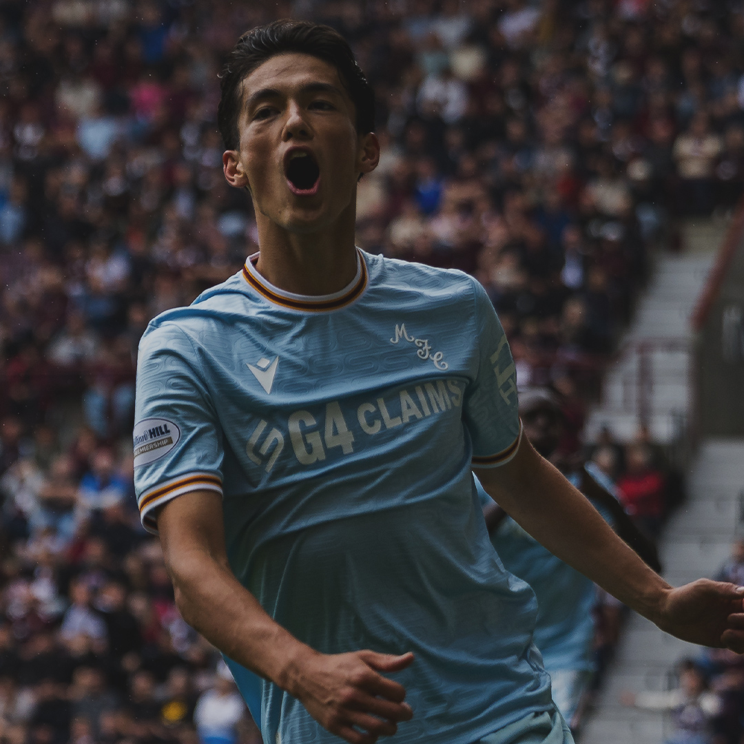 Catching the eye of everyone in Tynecastle. Unplayable at times 👏 He's only getting started.