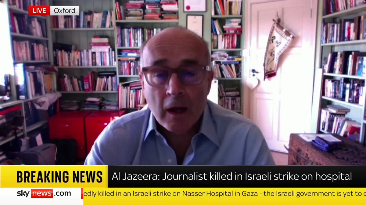 "It is as barbaric as anything I have seen in Gaza over the last 22 months." Consultant surgeon Professor Nick Maynard, who worked at Nasser Hospital, condemns an Israeli airstrike on the hospital, which has killed at least 15 people. 📺 Sky 501