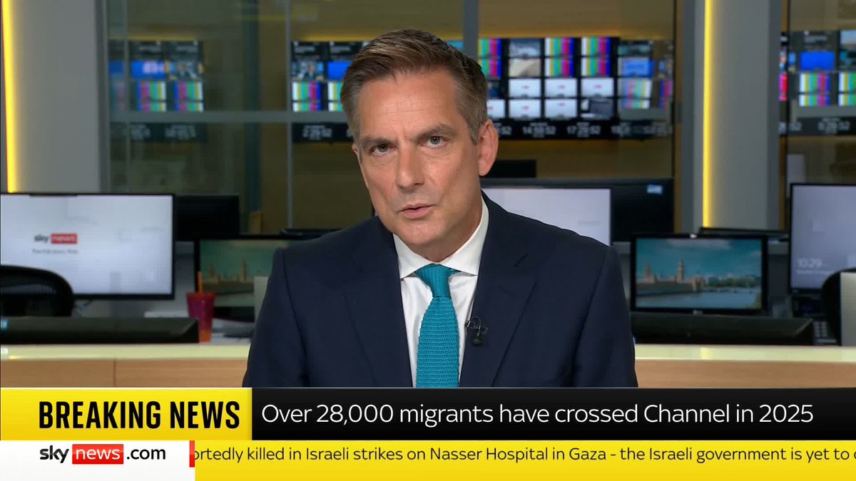 BREAKING: The Home Office says the number of migrants crossing the English Channel on small boats this year has surpassed 28,000. 📺 Sky 501, Virgin 602, Freeview 233 and YouTube