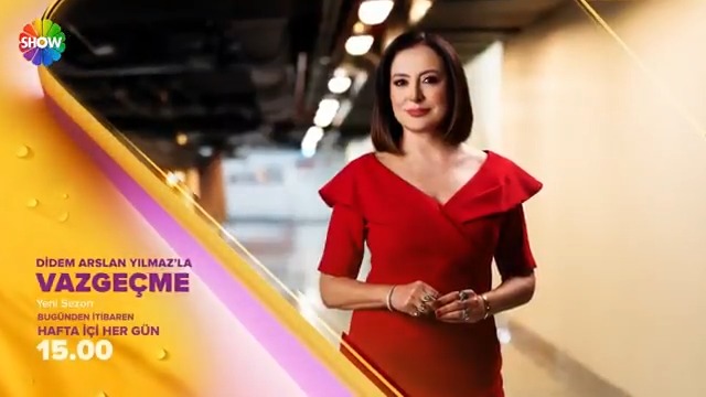 En büyük yüzleşmeler yine #DidemArslanYılmazlaVazgeçme'de gerçekleşecek! Didem Arslan Yılmaz’la yeni sezonuyla canlı yayınla bugün 15.00'te Show TV'de! Didem Arslan Yılmaz