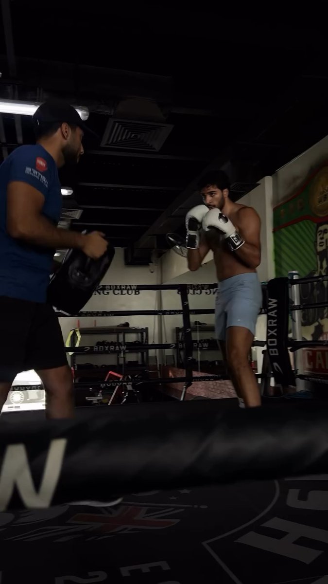 Hamzah Sheeraz putting in the work following his destructive victory over Edgar Berlanga at Ring III. Who do you want to see Sheeraz fight next❓
