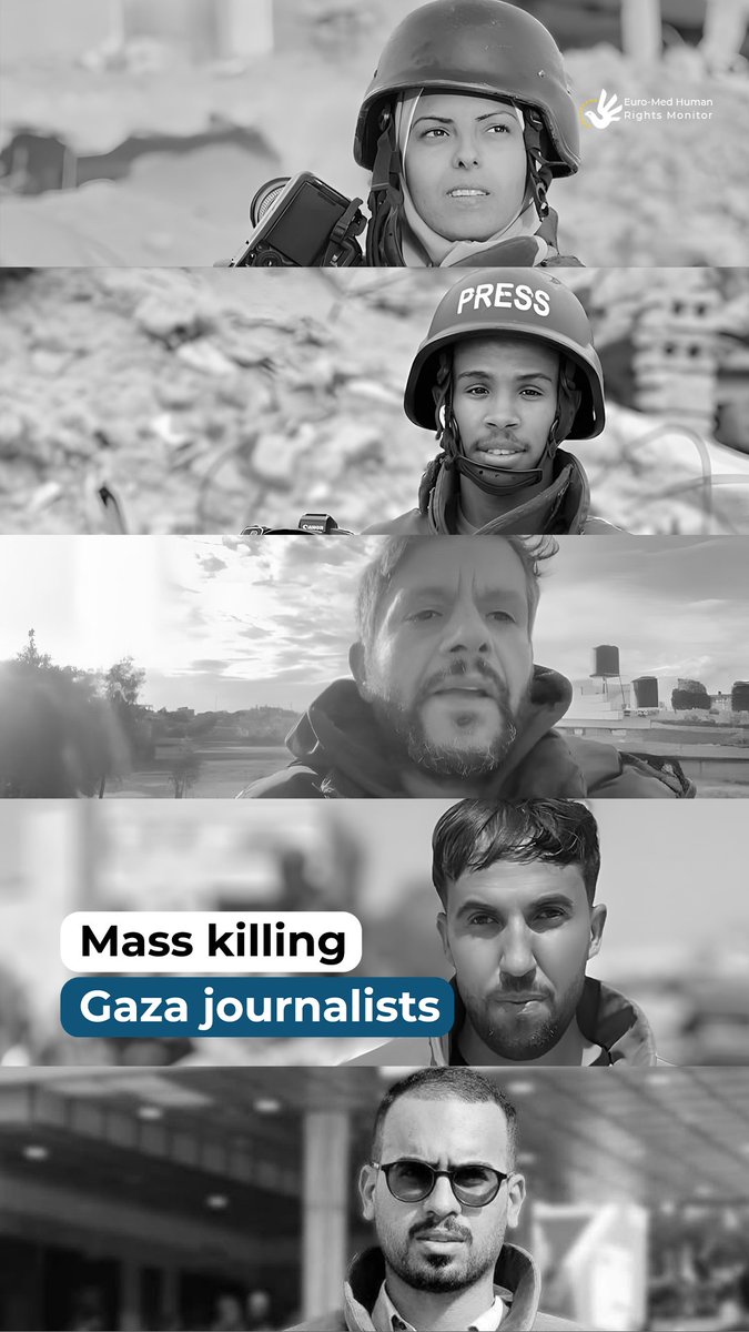 The Israeli army carried out a double strike on the Nasser Medical Complex in Khan Yunis, southern #Gaza, killing at least 15 Palestinians, including 5 journalists. Shortly before the attack, Euro-Med Monitor’s team observed an Israeli surveillance drone hovering over the site