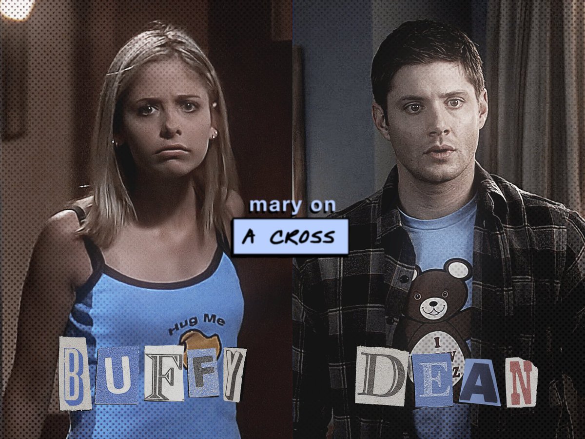 #buffydean: mary on a cross